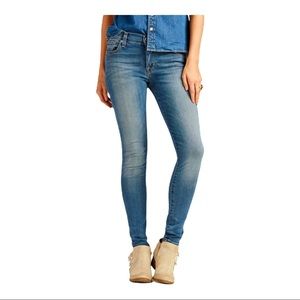 Lucky Brand Brooke Skinny Jeans, Size 10/30, medium wash blue denim